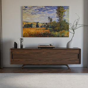 Mid-Century Modern Credenza/Sideboard with Sliding Doors