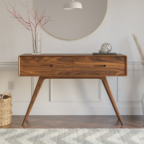 Modern Entryway Side Table W/ Two Drawers