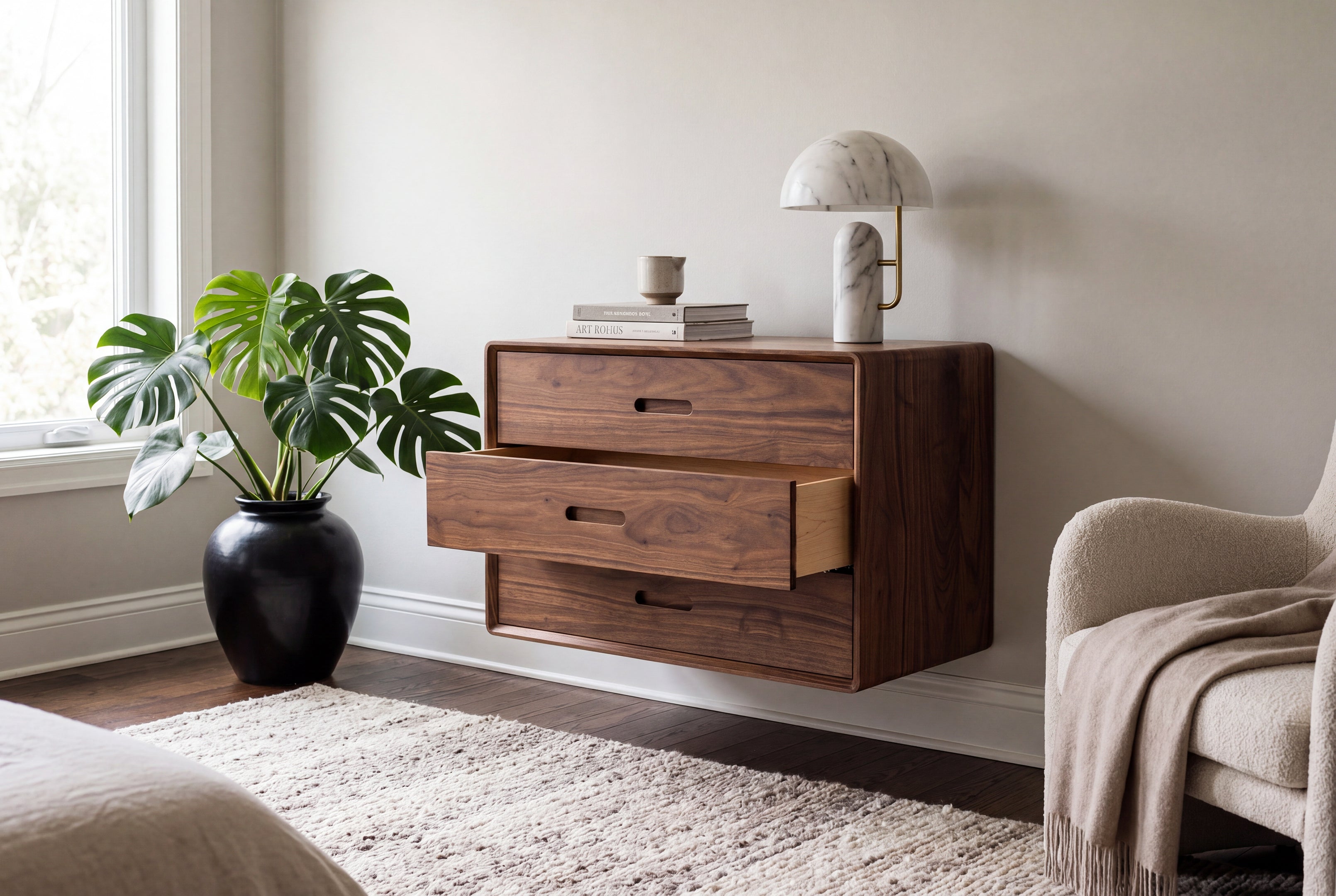 floating dresser Maple Floating Dresser