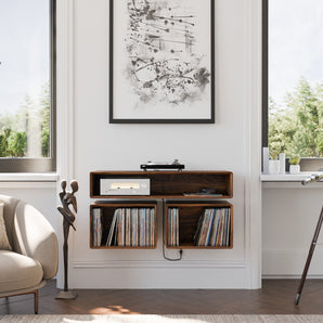 Floating Vinyl Player/Stereo Table